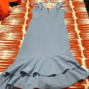 ASOS Light Blue High Low Dress
